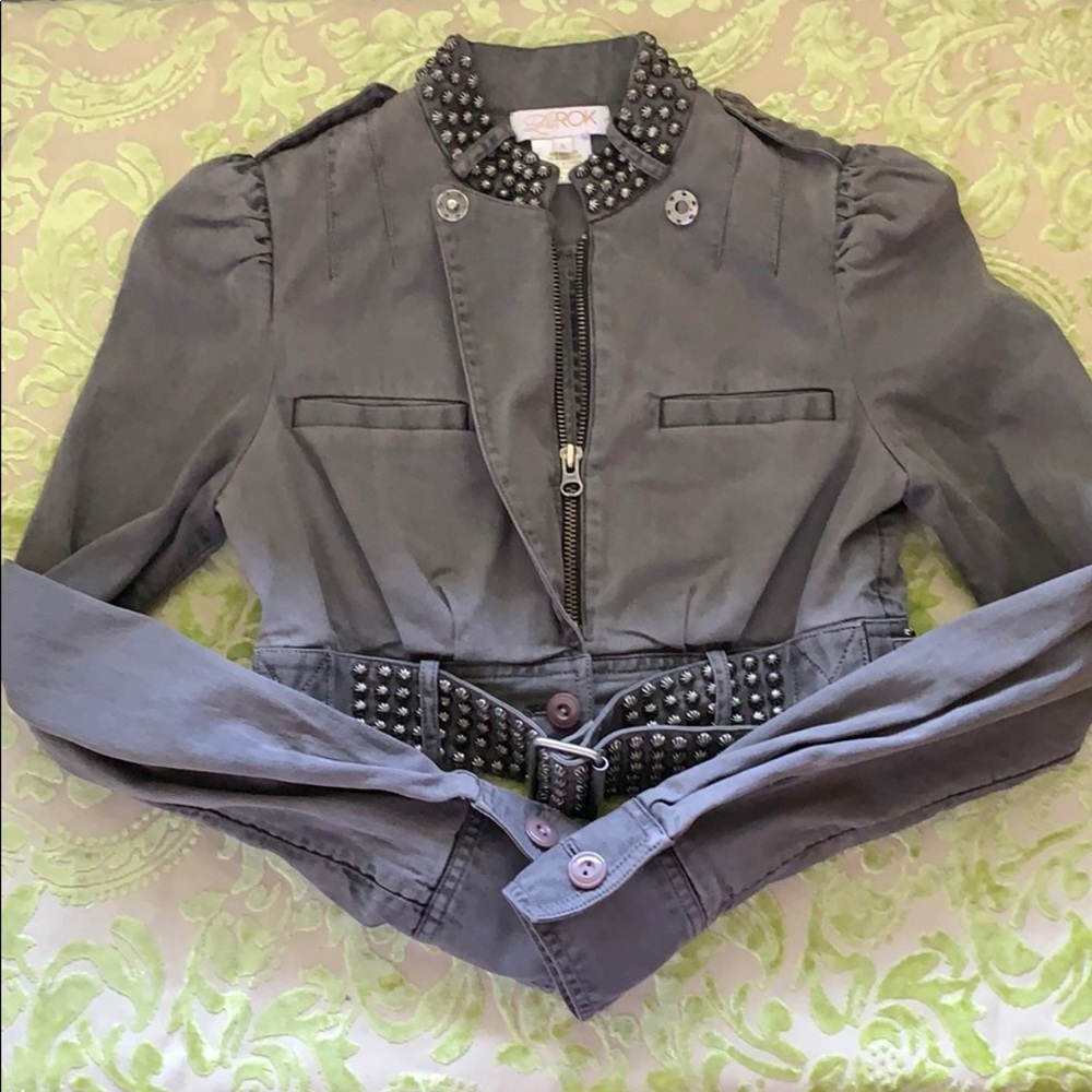 Chic studded demon jacket